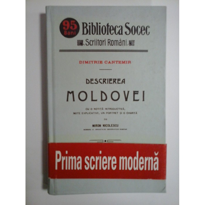 DESCRIEREA MOLDOVEI - DIMITRIE CANTEMIR DESCRIEREA MOLDOVEI - DIMITRIE CANTEMIR